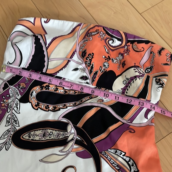 Tahari Strapless Zip Back Dress - Picture 7 of 8